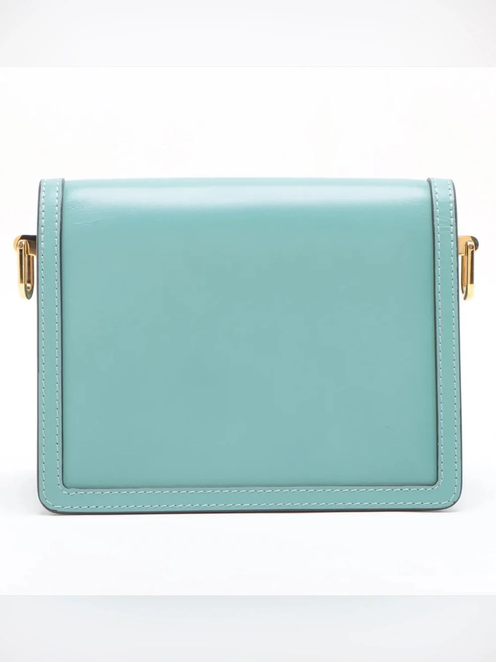 ✨🛍️ Louis Vuitton Light Blue Leather Mini Dauphine Shoulder Bag